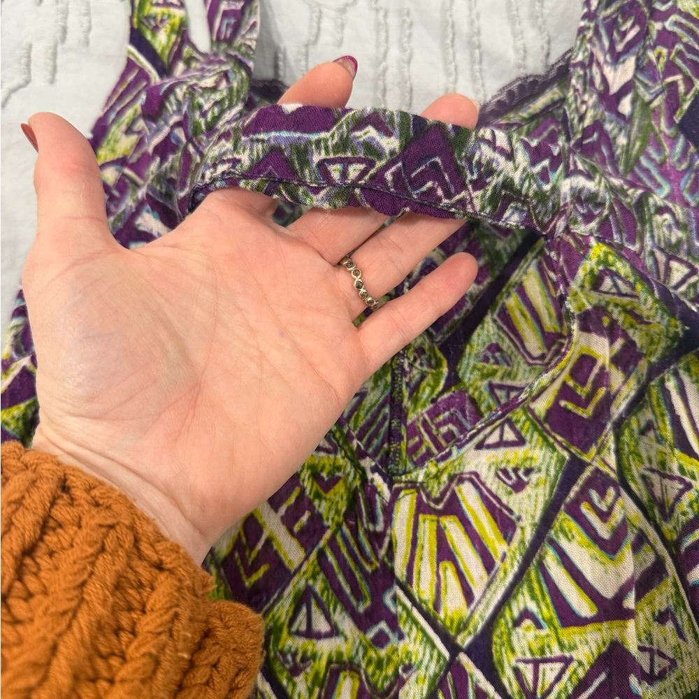 Free People Multicolor Geometric Pattern Dress NWOT - Picture 8 of 9